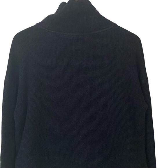 SWEATY BETTY Restful Boucle Textured Pullover Sweatshirt Black, Size 8 - Picture 9 of 14